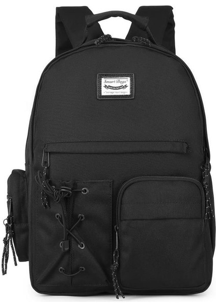 Smartbags Okul Boy Laptop Gözlü Sırt Çantası 2022-3205 Siyah modelleri
