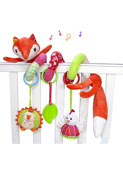 Bebek Pram Beşik Asma Sarı Sevimli Küçük Geyik Peluş Oyuncaklar B (Yurt Dışından)