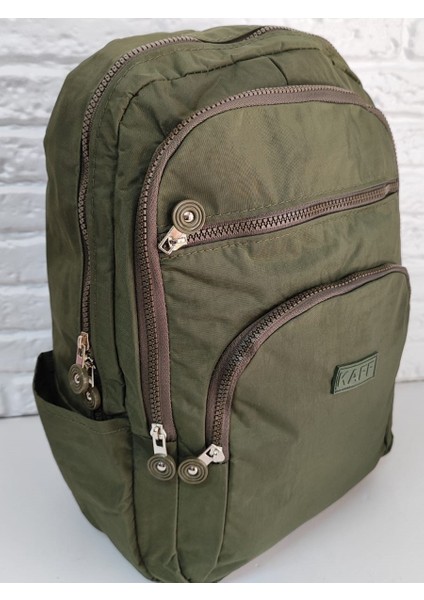 Krinkıl Kumaş Kırmızı Su Geçirmez Dört Gözlü Okul Sırt Çantası (Yerli Üretim) modelleri