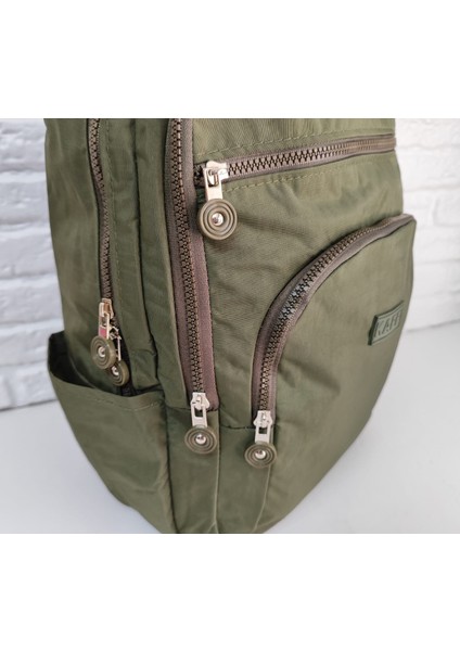 Krinkıl Kumaş Kırmızı Su Geçirmez Dört Gözlü Okul Sırt Çantası (Yerli Üretim) fırsatları