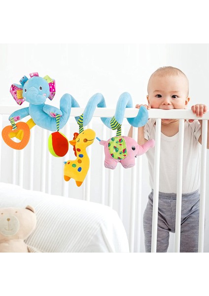 Bebek Pram Beşik Asma Sarı Sevimli Küçük Geyik Peluş Oyuncaklar C (Yurt Dışından)
