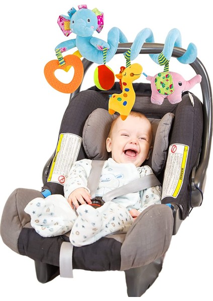 Bebek Pram Beşik Asma Sarı Sevimli Küçük Geyik Peluş Oyuncaklar C (Yurt Dışından)