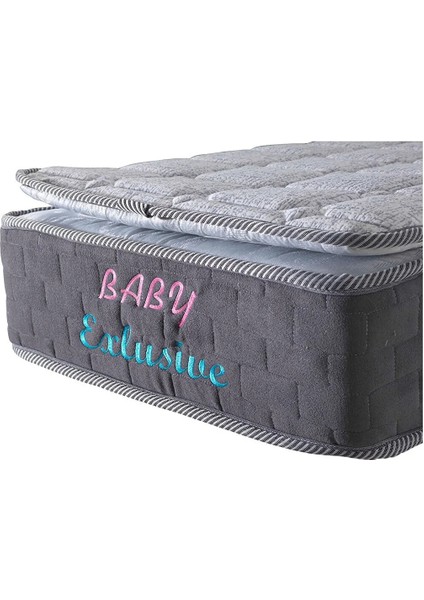 Bedcraft Full Ortopedik Yaylı Bebek Yatağı Grey