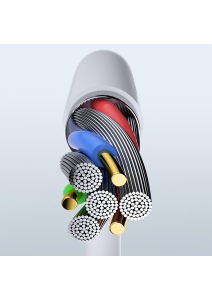 S5 1 Metre 5V/2.4A (Max.) Lightning Şarj ve Data Aktarım Kablosu