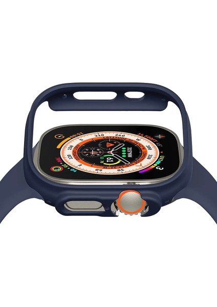 Apple Watch 8 Ultra 360 Tam Koruma (49 Mm) Pc Sert Ekran ve Kasa Koruyucu Kılıf Yüksek Kalite