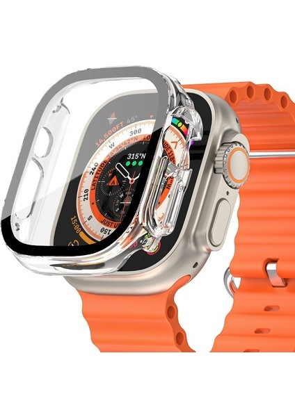 Apple Watch 8 Ultra 360 Tam Koruma (49 Mm) Pc Sert Ekran ve Kasa Koruyucu Kılıf Yüksek Kalite