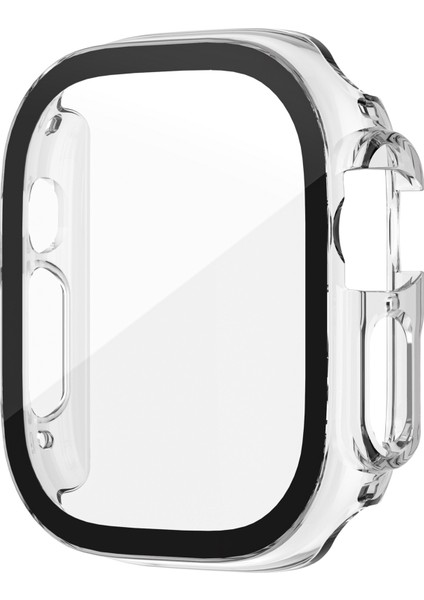 Apple Watch 8 Ultra 360 Tam Koruma (49 Mm) Pc Sert Ekran ve Kasa Koruyucu Kılıf Yüksek Kalite
