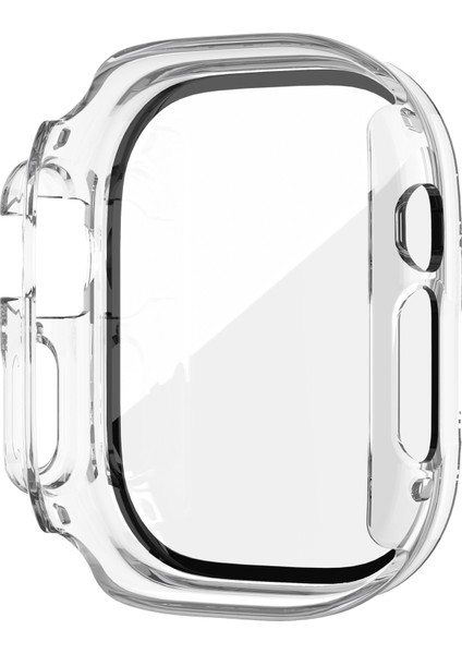 Apple Watch 8 Ultra 360 Tam Koruma (49 Mm) Pc Sert Ekran ve Kasa Koruyucu Kılıf Yüksek Kalite