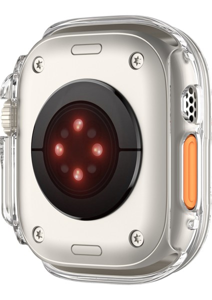 Apple Watch 8 Ultra 360 Tam Koruma (49 Mm) Pc Sert Ekran ve Kasa Koruyucu Kılıf Yüksek Kalite