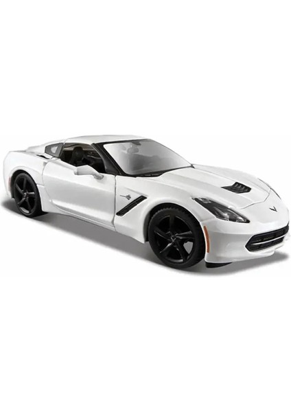 Corvette C7 1:24 Maket Metal Araba Beyaz Birebir