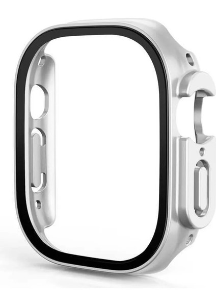 Apple Watch 8 Ultra 360 Tam Koruma (49 Mm) Pc Sert Ekran ve Kasa Koruyucu Kılıf Yüksek Kalite