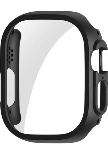 Apple Watch 8 Ultra 360 Tam Koruma (49 Mm) Pc Sert Ekran ve Kasa Koruyucu Kılıf Yüksek Kalite