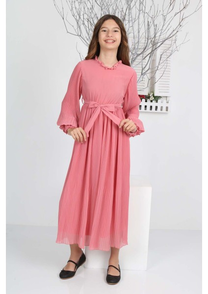 Kız Çocuk Uzun Boydan ELBISE-ELB-0035