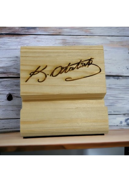 Ahşap Telefon Tutucu