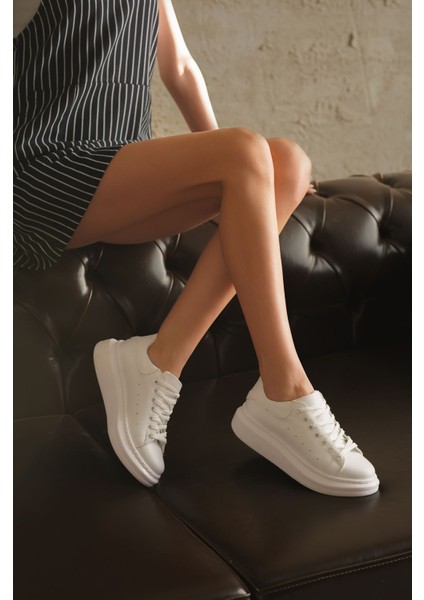 Kadın Bloom Bağcıklı Spor Ayakkabı Beyaz indirimleri