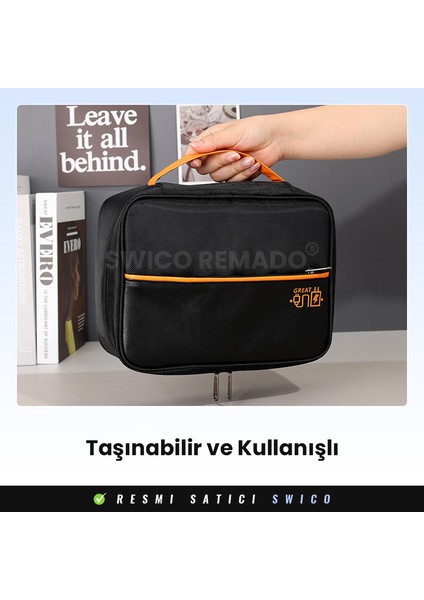 Swico Remado Kablo Saklama Taşıma Kılıfı Seyahat Organizer Çanta (Yurt Dışından)