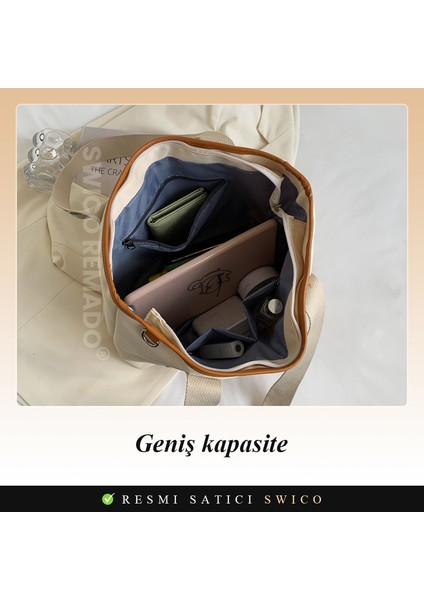 Kadınlar Için Şık Büyük Kapasiteli Omuz Çantası Tote Çanta (Yurt Dışından) fırsatları