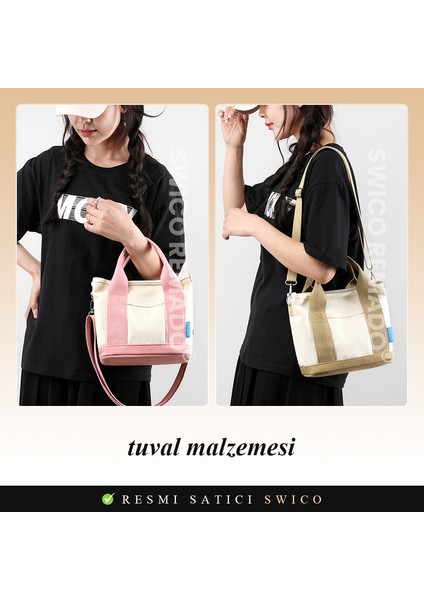 Kadınlar Için Şık Kanvas Omuz Çantası (Yurt Dışından) modelleri
