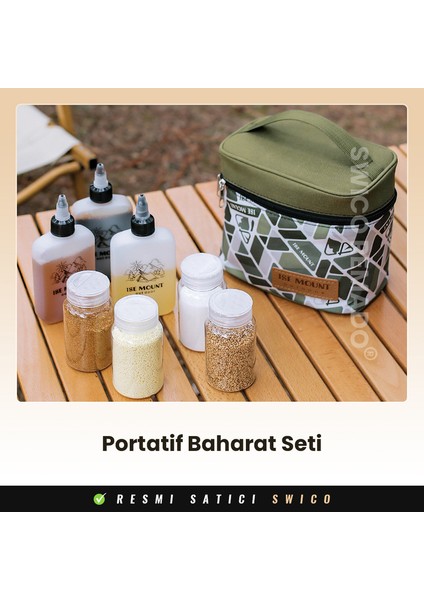 Saklama Çantası İle Taşınabilir Kamp Çeşni Şişeleri Seti (Yurt Dışından) fiyatları