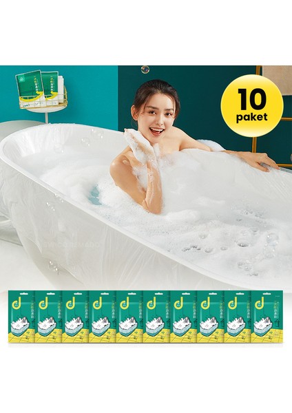 Tek Kullanımlık Küvet Astarı Plastik Poşet 10 Adet (Yurt Dışından)
