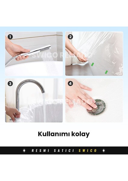 Tek Kullanımlık Küvet Astarı Plastik Poşet 10 Adet (Yurt Dışından) indirimleri