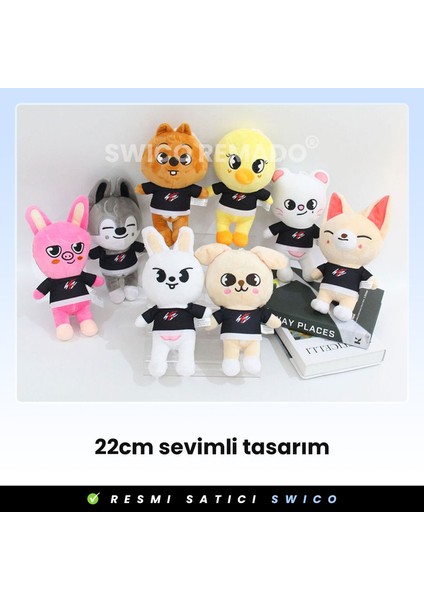 Swico Remado K-Pop Stray Kids Skzoo Jiniret Peluş Oyuncak 22cm (Yurt Dışından)