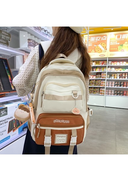 Kampüs Tarzı Sırt Kadın Lise Öğrencileri Ortaokul Öğrencileri Büyük Kapasiteli Okul Bilgisayar Sırt Gelgit Çantası (Yurt Dışından) fiyatları