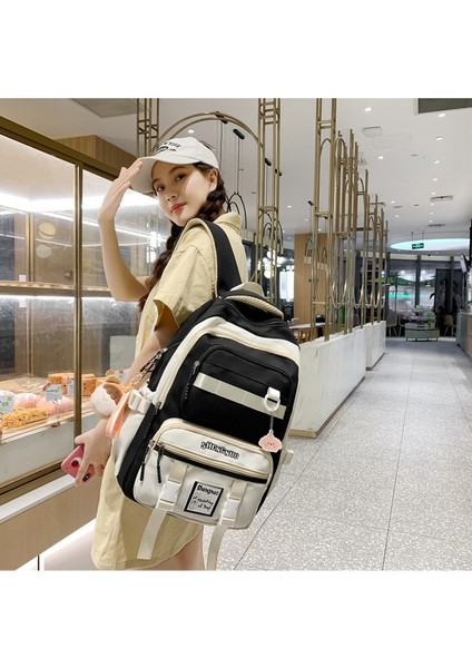 Kampüs Tarzı Sırt Kadın Lise Öğrencileri Ortaokul Öğrencileri Büyük Kapasiteli Okul Bilgisayar Sırt Gelgit Çantası (Yurt Dışından) indirimleri
