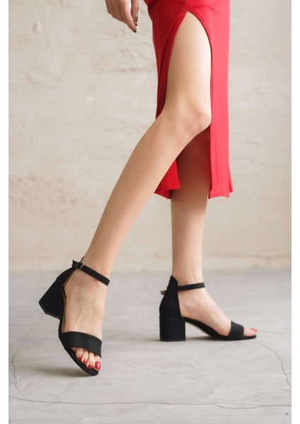 Kadın Lord Siyah Süet Topuklu Ayakkabı - Siyah fiyatları