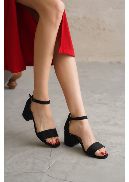 Kadın Lord Siyah Süet Topuklu Ayakkabı - Siyah fırsatları