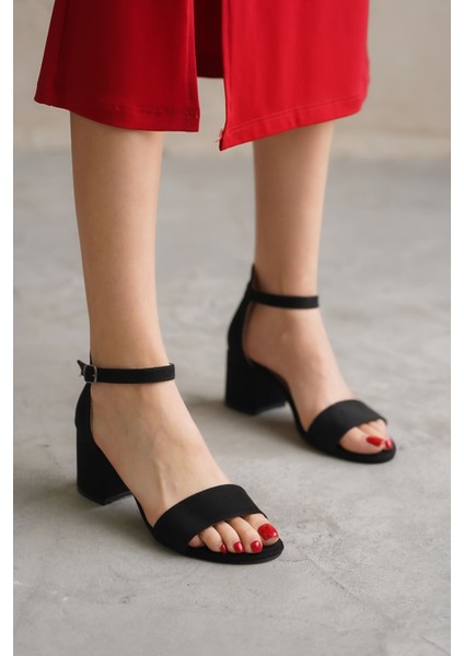 Kadın Lord Siyah Süet Topuklu Ayakkabı - Siyah indirimleri