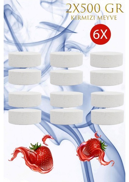 Nem Alıcı Rutubet ve Küf Önleyici Yedek Tablet Kırmızı Meyve 2X500 6'lı
