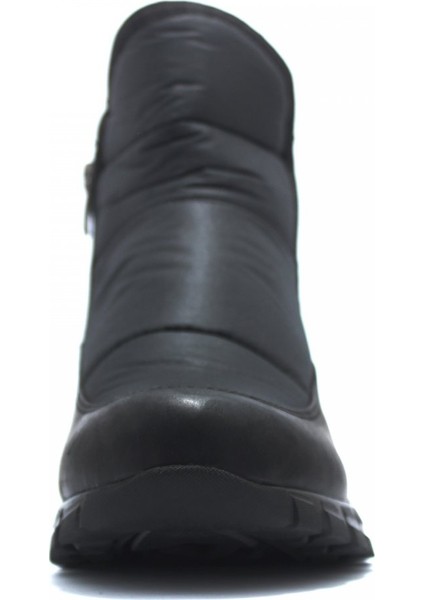 Kadın Siyah Kar Botu Yandan Fermuarlı indirimleri