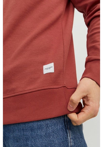 Jack & Jones Jjebasıc Sweat Crew Neck Pembe Erkek Sweatshirt