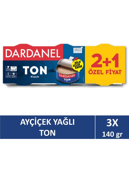 Ayçiçek Yağlı Ton Balığı 3x140 gr