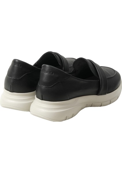 Kadın Sneaker 43P2 Frau Mousse Leather Nero