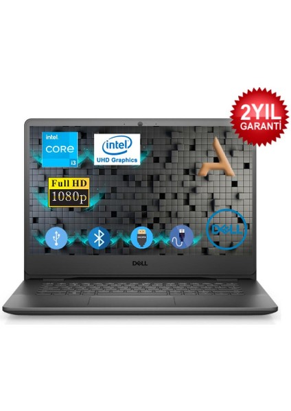 Vostro 3400 Intel Core I3 1115G4 8gb 512GB Sdd N4001VN3400U0011 Fdos 14" Hd Taşınabilir Bilgisayar