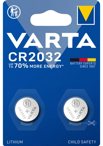 VARTA CR 2032 Lityum Düğme Pil 2'li