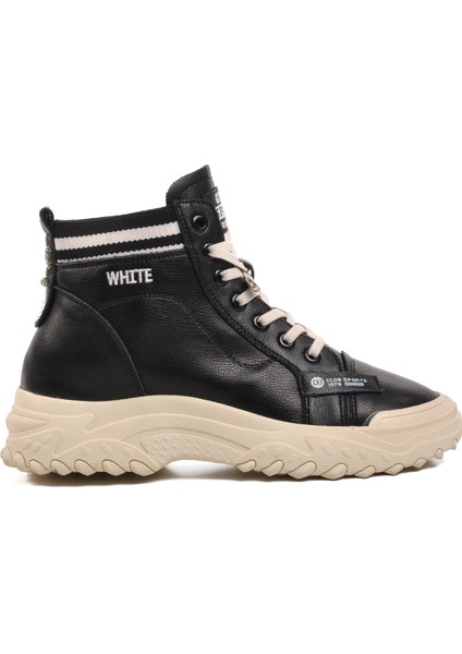 23K310-20 Siyah Bağcıklı Kadın Sneaker Bot