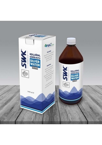 Kolloidal Gümüş Suyu 75 Ppm 1000 ml