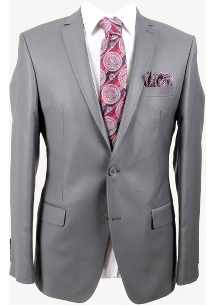 Erkek Gri Slim Fit Takım Elbise fiyatları