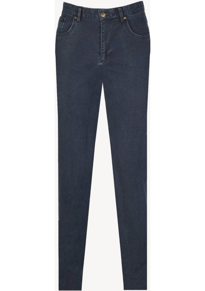Erkek Koyu Mavi Kot Regular Fit Pantolon