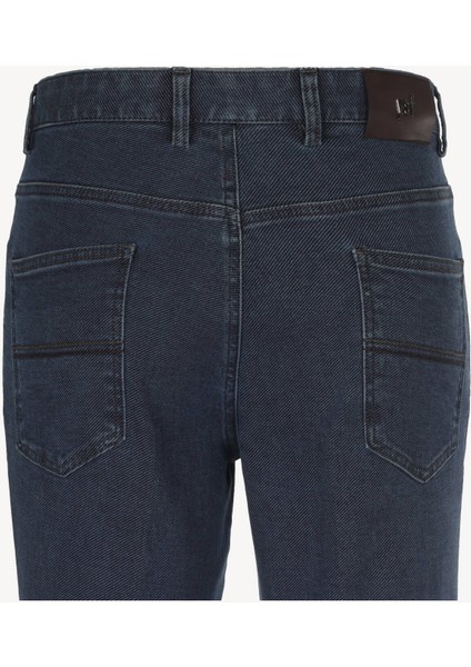 Erkek Koyu Mavi Kot Regular Fit Pantolon