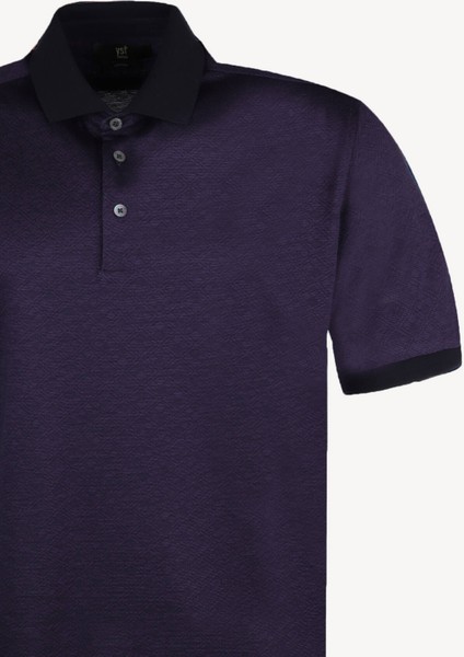 Erkek Mor Desenli Polo Yaka Tshirt fiyatları