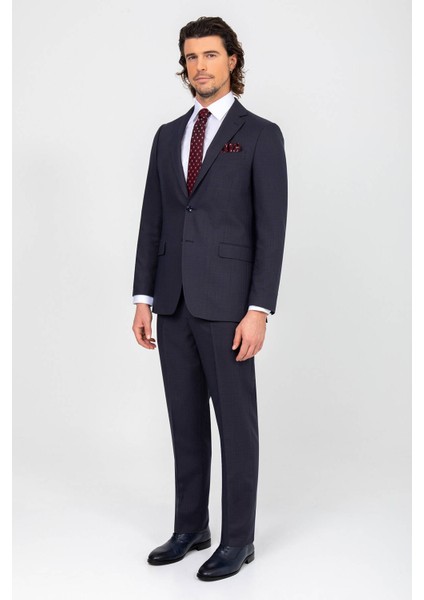 Erkek Kahverengi Regular Fit Takım Elbise