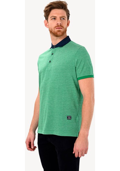 Erkek Yeşil Regular Fit Polo Yaka Tshirt fiyatları