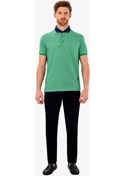 Erkek Yeşil Regular Fit Polo Yaka Tshirt modelleri