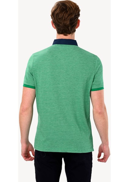 Erkek Yeşil Regular Fit Polo Yaka Tshirt indirimleri