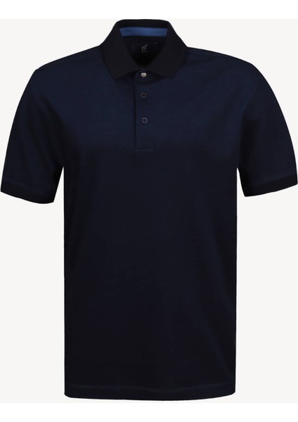 Erkek Lacivert Regular Fit Polo Yaka Tshirt