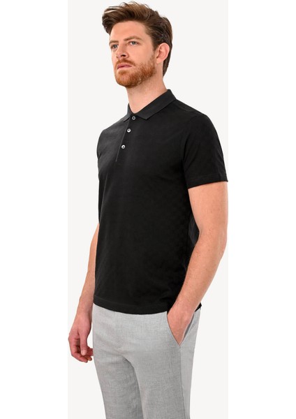Erkek Siyah T-Shirt Polo Yaka fiyatları